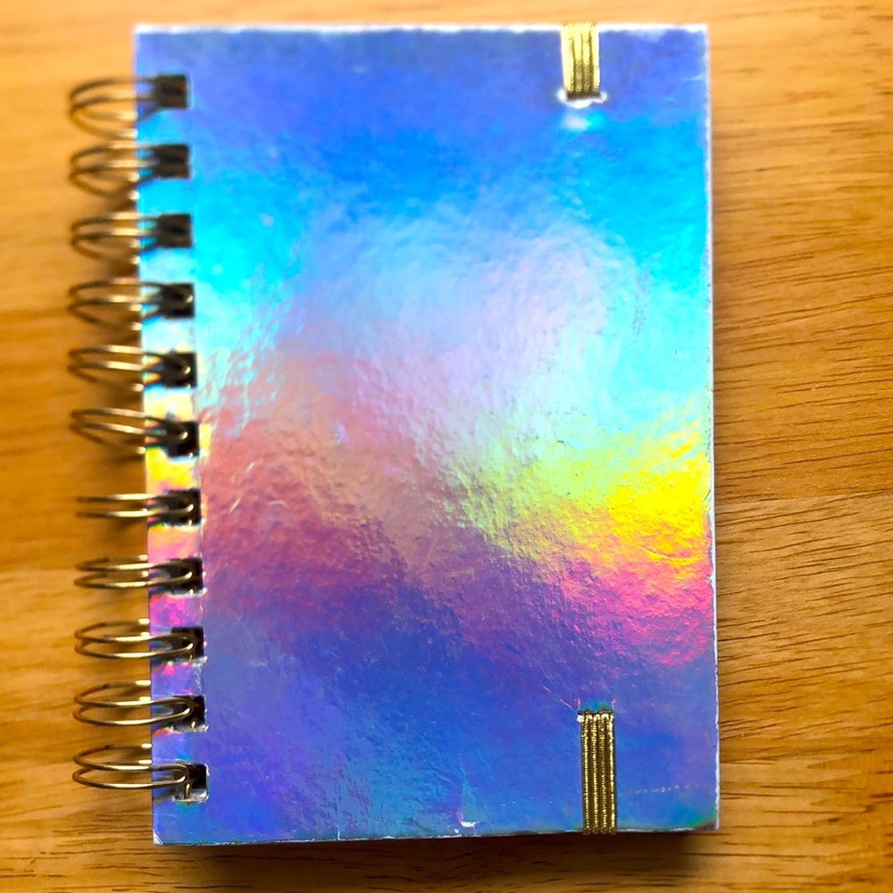 Chromatic spiral mini notebook
